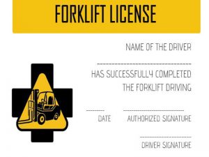 forklift license canada
